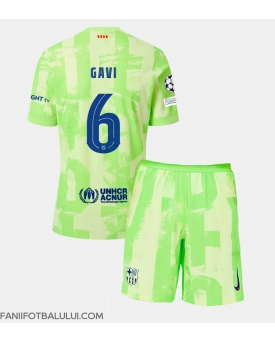 Barcelona Paez Gavi #6 Echipament de Fotbal Replică 2024-25 Copii Treilea (+ Șorturi)